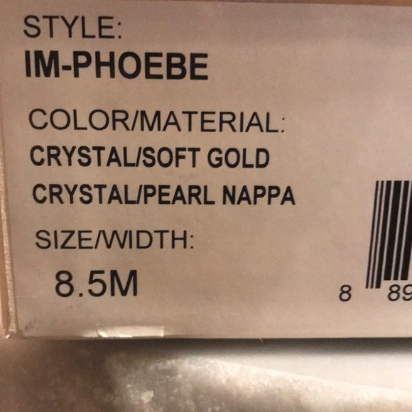 Vince Camuto / crystal gold heels - worn once - Picture 4 of 4